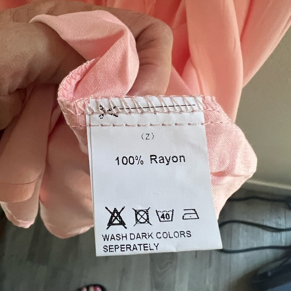 NWT Duster, Beach Coverup, Cardigan. Pretty Peach, Medium, vacation vibes - Picture 5 of 5